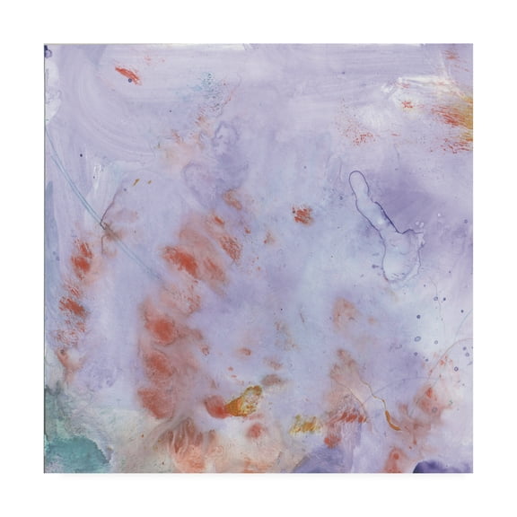 Trademark Fine Art 'Purple Wind Abstract I' Canvas Art by Sheila Golden