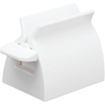 Rolling Tube Toothpaste Squeezer Toothpaste Seat Holder Stand Toothpaste Dispenser Toothpaste Squeezer Tube Roller Winder for Every Home(White),Bathroom Supplies