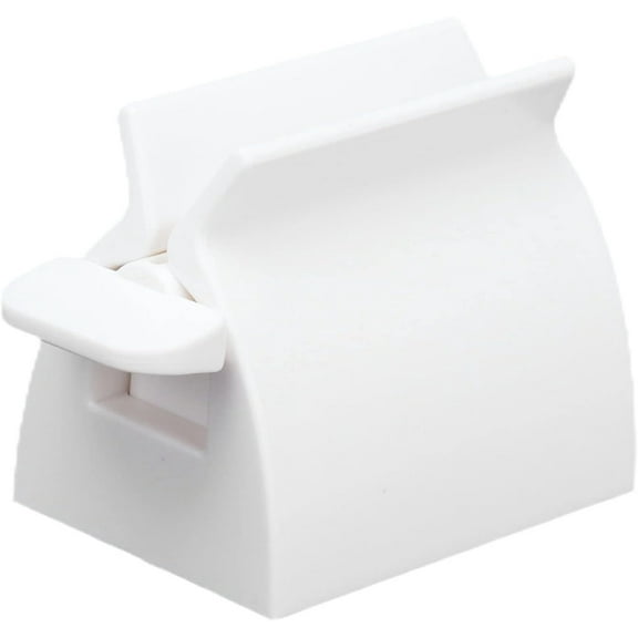 Rolling Tube Toothpaste Squeezer Toothpaste Seat Holder Stand Toothpaste Dispenser Toothpaste Squeezer Tube Roller Winder for Every Home(White),Bathroom Supplies
