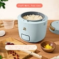 thumbnail image 3 of Beautiful 3-Cup Cooked, 1-Cup Uncooked Portable Rice and Soup Cooker with EverGood Ceramic Nonstick Coating, Hydrangea by Drew Barrymore, 3 of 13