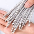 thumbnail image 3 of 2Pcs Glitter Rhinestone Rope with Net, Sparkly Crystal Shoe Laces, Bling Round Drawstring Cords Replacement for Hoodies Sweatpants Shorts Shoes Bags Accessories - 47 inch / 120 CM, 3 of 6