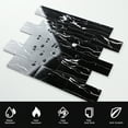 thumbnail image 3 of Black Peel and Stick Backsplash Tiles, 12" x 12" Faux Marble Stone Stick on Subway Tile for Kitchen Bathroom  (6 Sheets), 3 of 6