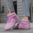 thumbnail image 3 of Snow Boots Winter Hike Barefoot Shoes for Women Men Warm Lace up High Top Wide Toe Box Furry Lined Outdoor Ankle Booties, 3 of 6