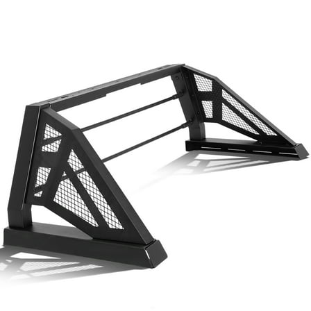 DNA Motoring TCRB-005 For 2005 to 2018 Toyota Tacoma Styleside Truck Bed Heavy Duty Aluminum Mesh Chase Rack Roll Bar Assembly 06 07 08 09 10 11 12 13 14 15 16 17