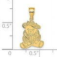 thumbnail image 3 of FJC Finejewelers 14k Yellow Gold Dressed Up Teddy Bear Charm, 3 of 4