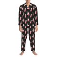 thumbnail image 3 of Susaid Chemistry Tools 1 Print Men's Long Sleeve Pajama Set, Two-Piece Button-Down Loungewear PJs Set, Comfortable Sleepwear for Relaxation-Small, 3 of 7