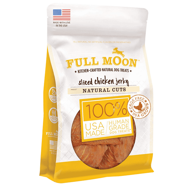 Full Moon All Natural Human Grade Dog Treats, Natural Cut Sliced