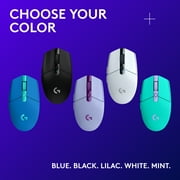 Logitech G305 LIGHTSPEED Wireless Gaming Mouse, HERO Sensor, 12,000 DPI, Lightweight, 6 Programmable Buttons, 250h Battery, On-Board Memory, Compatible with PC, Mac, Black