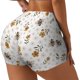 thumbnail image 1 of Balery Bees And Flowers Pantalones cortos de entrenamiento estampados para mujer, sin costuras, ajustados, para gimnasio, yoga, correr, deportes, ejercicio activo, fitness.-X-Large, 1 of 8