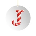 thumbnail image 1 of Bdday 26 Letter Ornament Cane Candy Letter Ornament, 1 of 5