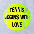 thumbnail image 2 of CafePress - Tennis Love - Cute Infant Baby Football Bodysuit, 2 of 3