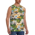 thumbnail image 2 of Balery Construction Machinery1 Camisetas sin mangas para hombre, absorbe la humedad y protege contra el mal olor.-XX-Large, 2 of 7