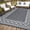gray, variant on Washable Area Rug 10x14, Dark Green Floral Printed Rug, 1200GSM Polyester Pearl Velvet Low Pile Carpet With TPR Backing, For Living Room Bedroom Hallway