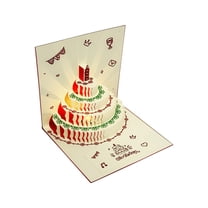 URTERYSER Musical 3D Birthday Greeting Card with Music and Lights Artistic Birthday Card Celebration Card Suitable for Parties Color B