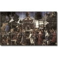 thumbnail image 1 of Ceramic Tile Mural-Sandro Botticelli Religious Backsplash Tile Mural 18. 30" w x 18" h using (15) 6 x 6 ceramic tiles, 1 of 3