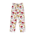 thumbnail image 4 of Xecao Tulips Flowers Men's Straight Lounge Pajama Pants: The Ultimate in Comfortable Sleepwear, 4 of 9