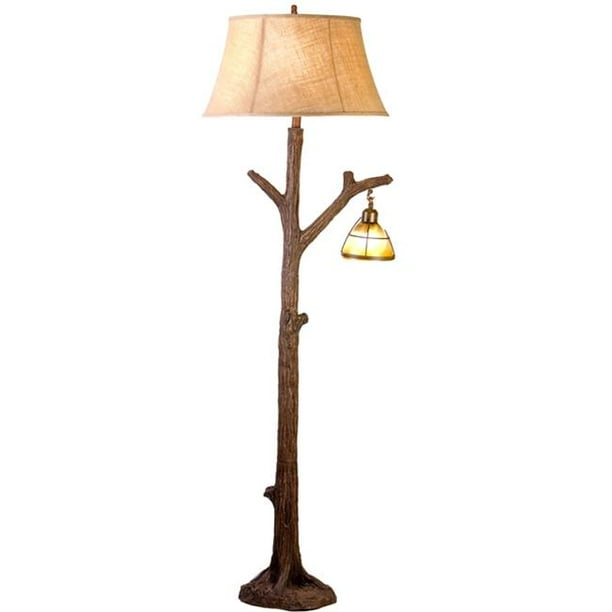 Vintage Direct CFL131211 63.5 in. Tree Floor Lamp with Glass Night