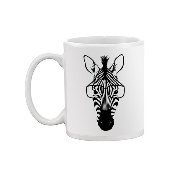 Zebra With Glasses Mug - SPIdeals Designs,