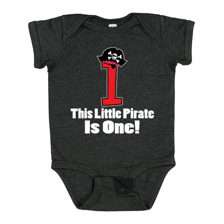 

Inktastic 1st Birthday Outfit Pirate Hat Number 1 Gift Baby Boy Bodysuit