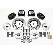 Wilwood Forged Dynalite Front Kit 11.00in Drilled 37-48 Ford Psgr. Car Spindle