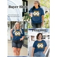thumbnail image 4 of XCHQRTI Daisy T Shirts Women Plus Size Graphic Tshirts Casual Short Sleeve Oversized Tee, 4 of 7