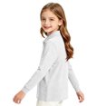 thumbnail image 7 of Uniform Shirts for Girls 10-12 Long Sleeve Pique Polo Shirt with Collar Button Down Kids Uniforms for Girls Moisture-Wicking Classic Girls Top, 7 of 7