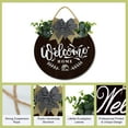 thumbnail image 4 of Eveokoki 12" Welcome Sign for Front Door Porch Farmhouse Wreaths Hanging Wooden Sign Wall Decor for Home Christmas Decoration Housewarming Gift Outdoor Indoor, 4 of 5