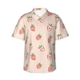 thumbnail image 1 of Fotbe Strawberries Camisa Hawaiana para Hombre Unisex – Camisa Casual de Verano con Botones de Manga Corta de Algodón y Lino,Medium, 1 of 7