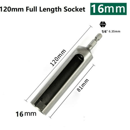 

Fule 120mm Nut Driver 1/4inch Quick-Change Hex Shank Slotted Drill Bit Socket Wrench