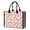 Bichon Frise and Flowers Pink Pattern, variant on Bichon Frise and Flowers Pink Pattern Beach Tote Bag, Gym Weekend Bag with Inner Pocket & Removable Bottom, Large Capacity Gifts for Beach Travel Picnic