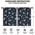thumbnail image 2 of Blackout Kids Curtains,Dark Blue Dinosaurs Space Pattern Childrens Insulated Curtains Set Of 2,Bedroom Essentials,Toddler Room Decor 42"x54", 2 of 5
