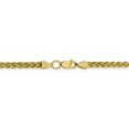 thumbnail image 4 of 14K Yellow Gold 3.45mm Semi-solid Wheat Chain 22 Inch, 4 of 6