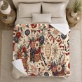 thumbnail image 5 of Vintage Patriotic Collage Woven Baskets Flags Fourth Of, Cozy Friendship Quote Scene, Warm Flannel Blanket for Living Room and Reading Nook, Art Lovers Friendship Gift, Artistic Home Decor, 5 of 9