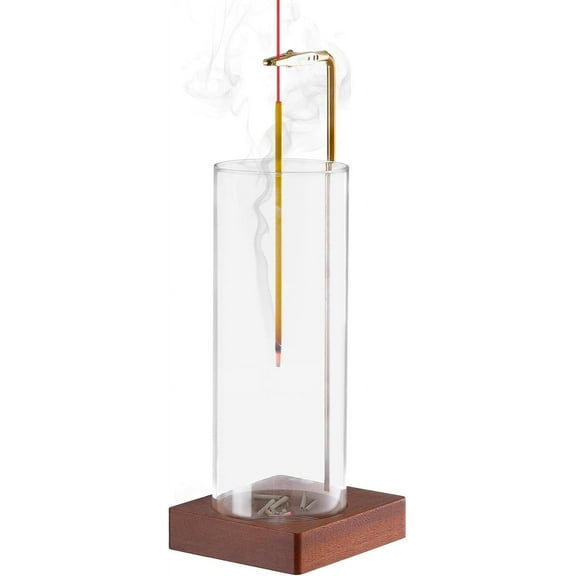 Incense Holder for Sticks, Insence-Stick Holder Ash Catcher with Removable Glass [Anti-Ash Flying], Mess-Free Incense Burner Holder, Perfect for Meditation Yoga Relaxation, Home Decor