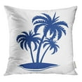 thumbnail image 1 of RYLABLUE Taie d'Oreiller Bleue Palmier Raster le Tropicale sur Silhouette d'Arbre Dessin Animé, 1 of 1