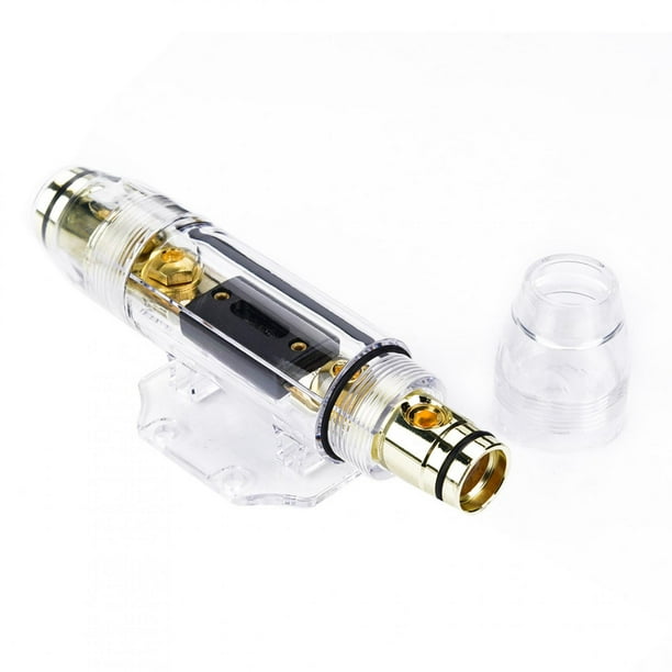 Bloque de distribución de fusibles de salida 1 en 1, Minicaja Portafusibles de Aleacio de Zinc para Amplificador de audio para Coche, 100A