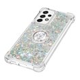 thumbnail image 4 of Funda para Samsung Galaxy A53 5G con Brillo Líquido Flotante, Purpurina, Parachoques y Anillo Giratorio Soporte, 4 of 5