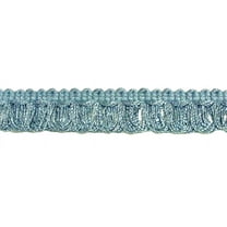 3/4" (1.5cm) Thick Double Layer Loop | Fringe Trim # LF0075,, Arctic Blue #N14 (Light Powder Blue) Sold By The Yard (36"/3 ft/0.9m)