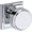 Polished Chrome, variant on Baldwin PVVASSSR044 Vashon Privacy Door Knob Set - Brass