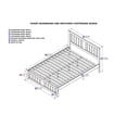 thumbnail image 6 of AFI Tahoe Solid Wood Queen Platform Bed with Footboard in White, 6 of 6
