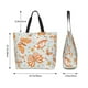 thumbnail image 5 of Balery Retro Floral Butterfly Bolsa Tote Estilo Estético con Cremalleras, Bolsa de Hombro, Bolsa de Compras Grande y Plegable, 5 of 8