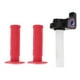 thumbnail image 1 of Unique Bargains 7/8" 22mm 15/16" 24mm Kit de Cubierta de Empuñaduras de Mano para Motocicleta Antideslizante de Goma para Manillar de Motocicleta Scooter Bicicleta ATV Rojo 1 Juego, 1 of 1