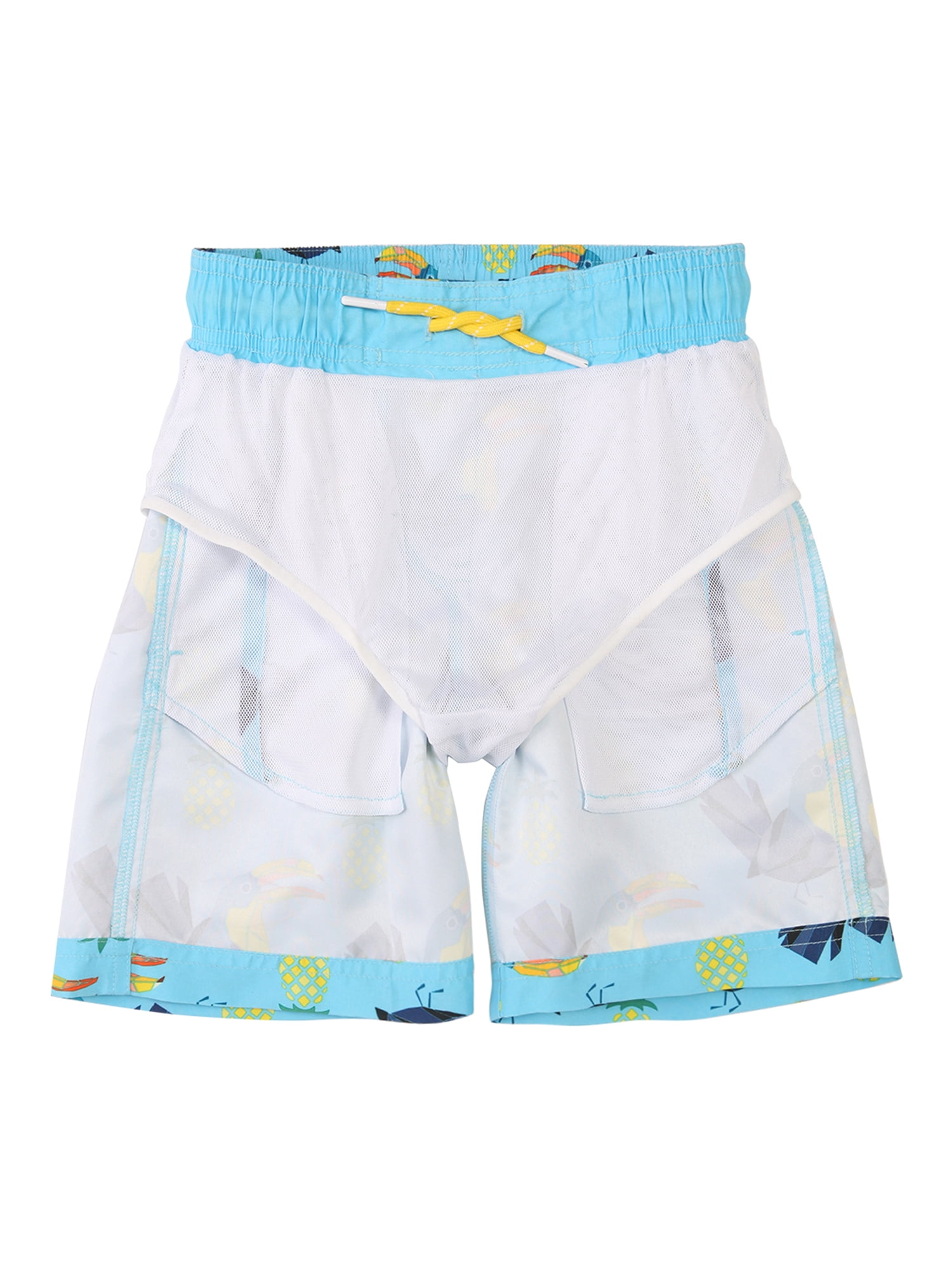 Rokka&Rolla Boys' Swim Trunks with Mesh Lining, UPF 50+ Sizes 4-18