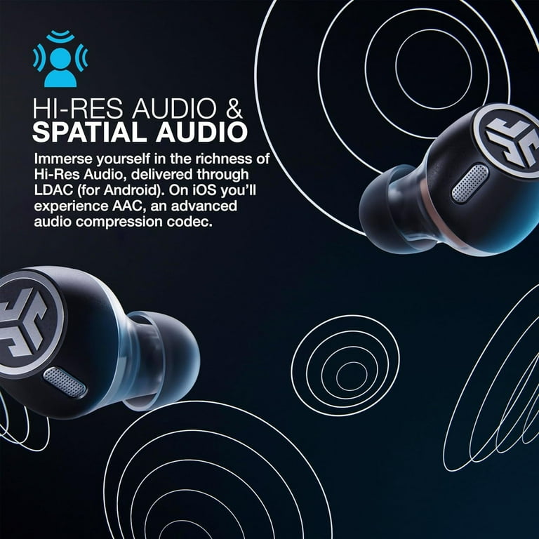 JLab Epic Lab Edition Noise Cancelling Earbuds, Hybrid ANC, 56+