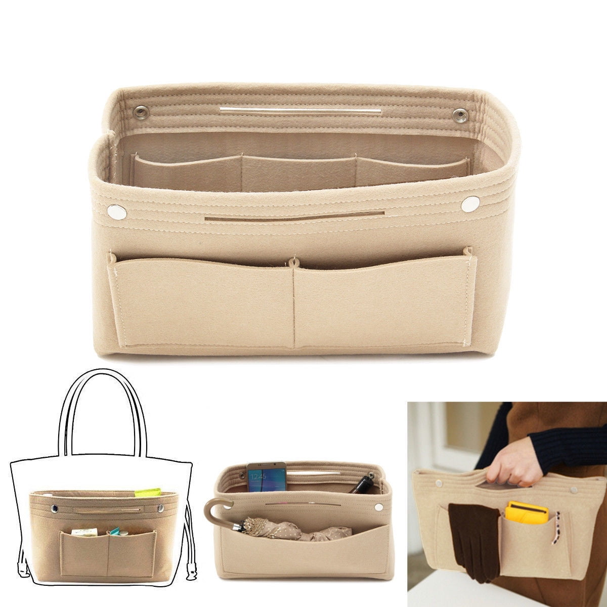 Leather travel purse organizer sale