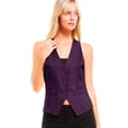 thumbnail image 5 of MixMatchy Women's Economy Dressy 3 Button Versatile Racerback Tuxedo Suit Vest Waistcoat, 5 of 5