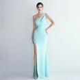 thumbnail image 1 of Vestido de brindis artesanal con cuentas presurizadas, hombros largos, falda de cola de pez ajustada para banquete de bodas, exhibición de modelos de autos, 1 of 6