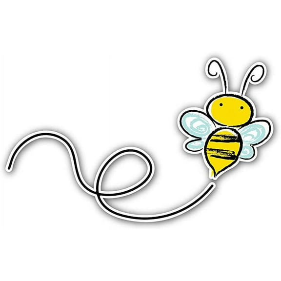 Special COMBO deal! Pack of (3) Three Cute Bee - Beekeeper, Bee Farm, Apiarists, Honey Farmer - Laptop, door, window, car Decal Bumper Sticker 3x5 in