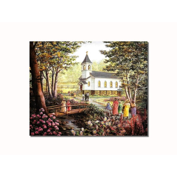 African American Black Sunday Meeting at Church Christian Wall Picture 8x10 Art Print