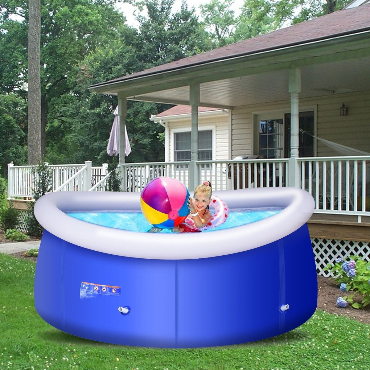  Easy Set Above Ground Swimming Pool for Large Space